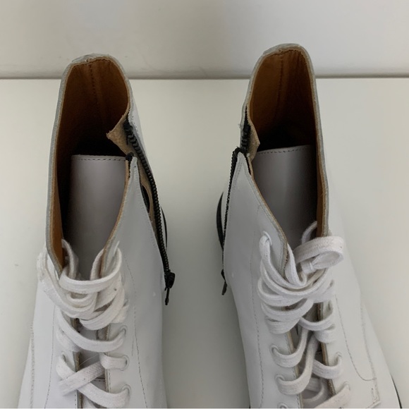 Woman by Common Projects Leather Ankle Combat Boots - Picture 8 of 8